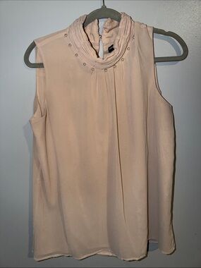 Light Peach Tank Dress with Pearl Details